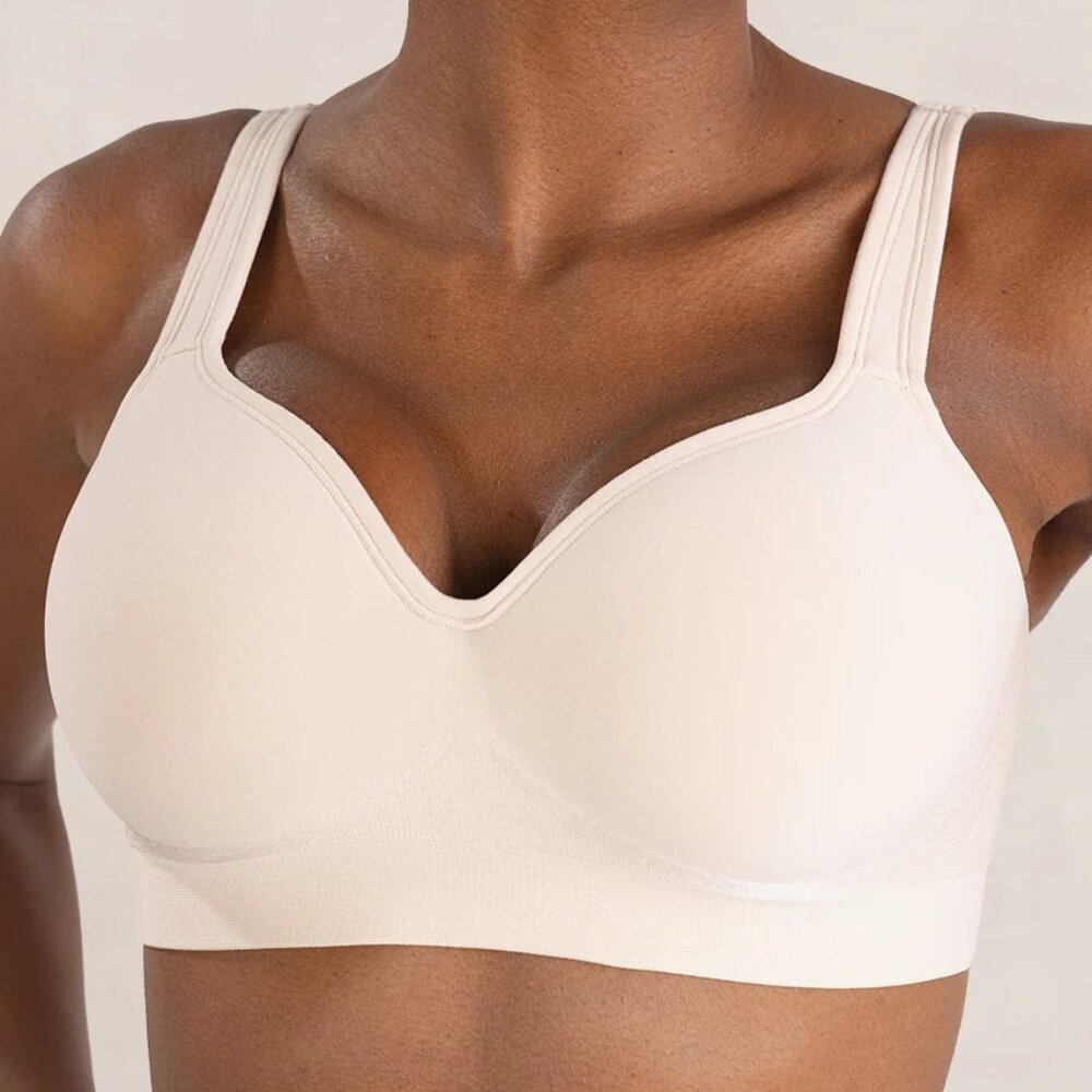 NEW Truekind Supportive Comfort Wireless Shaping Bra Chai Size 3XL